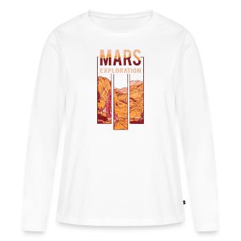 Mars exploration by The Manzanita's - Women's Premium Organic Long Sleeve Shirt - white - Front - Julia (174cm)