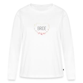 Bride - Women's Premium Organic Long Sleeve Shirt - white - Front - Julia (174cm)
