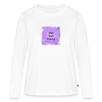 Odd but funny - Women's Premium Organic Long Sleeve Shirt - white - Front - Julia (174cm)