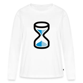 Sanduhr - Frauen Premium Bio Langarmshirt - Weiß - Vorne - Julia (174cm)