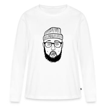 Hipster - Women's Premium Organic Long Sleeve Shirt - white - Front - Julia (174cm)