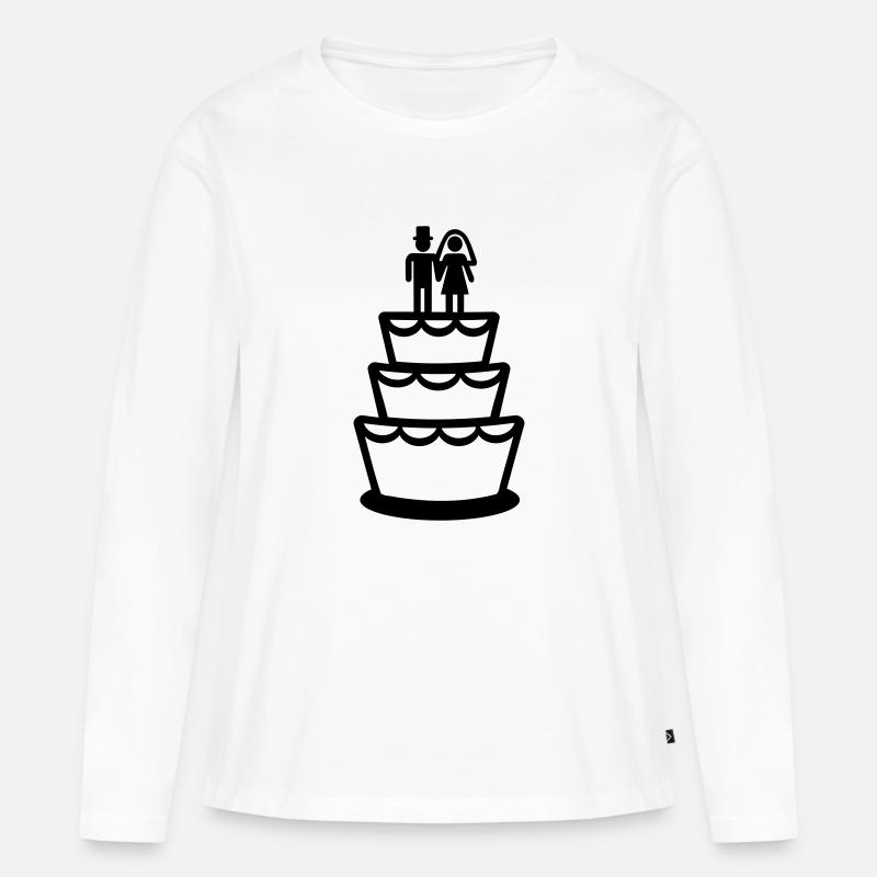 Hochzeit - Frauen Premium Bio Langarmshirt - Weiß