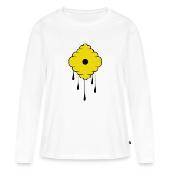 Sweet Honey - Frauen Premium Bio Langarmshirt - Weiß - Vorne - Julia (174cm)