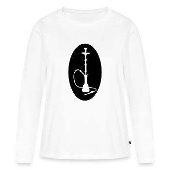 narguilé - T-shirt manches longues Premium bio Femme - blanc - Devant - Julia (174cm)