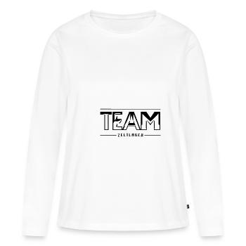 Team Zeltlager – Original für echte Outdoor-Fans - Frauen Premium Bio Langarmshirt - Weiß - Vorne - Julia (174cm)