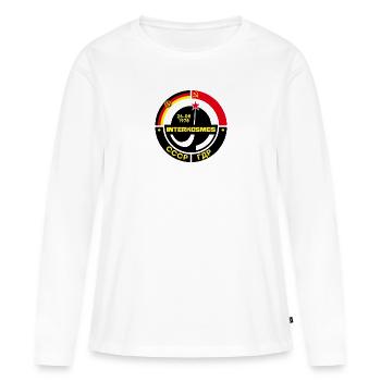 Interkosmos Geschenk DDR Ossi Ostdeutschland - Frauen Premium Bio Langarmshirt - Weiß - Vorne - Julia (174cm)