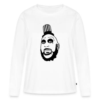 Clown Captain Spauldings - Frauen Premium Bio Langarmshirt - Weiß - Vorne - Julia (174cm)