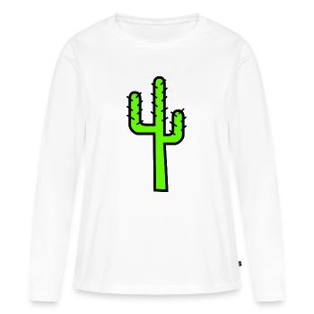 anniversaire. anniversaire décennie. humour. drôle - T-shirt manches longues Premium bio Femme - blanc - Devant - Julia (174cm)