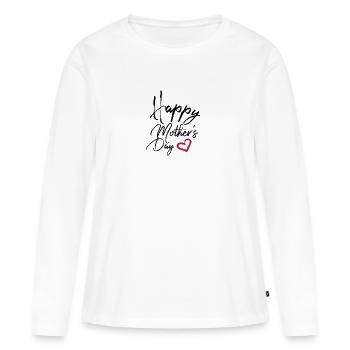 Schönen Muttertag - Frauen Premium Bio Langarmshirt - Weiß - Vorne - Julia (174cm)