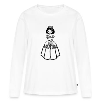 Fillettes Princess sweet Crown - T-shirt manches longues Premium bio Femme - blanc - Devant - Julia (174cm)