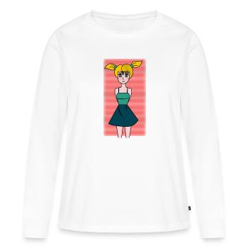 WIFE. DAUGHTER. ADOLESCENT. WOMEN'S DAY - Women's Premium Organic Long Sleeve Shirt - white - Front - Julia (174cm)