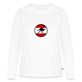 No Kangaroos in Austria - Women's Premium Organic Long Sleeve Shirt - white - Front - Julia (174cm)