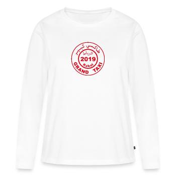 Logo du Grand Taxi de Rabat 2019 - Frauen Premium Bio Langarmshirt - Weiß - Vorne - Julia (174cm)