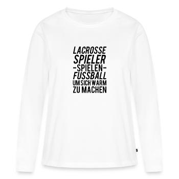lacrosse - T-shirt manches longues Premium bio Femme - blanc - Devant - Julia (174cm)