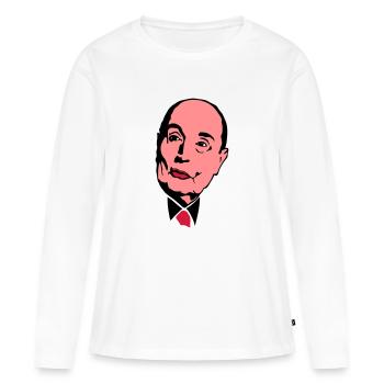 francois mitterrand president leader - T-shirt manches longues Premium bio Femme - blanc - Devant - Julia (174cm)