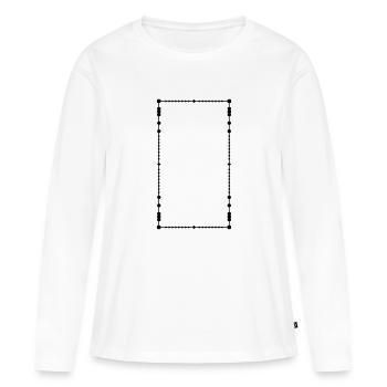 FRAME - Women's Premium Organic Long Sleeve Shirt - white - Front - Julia (174cm)
