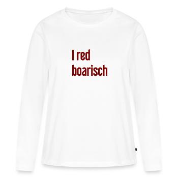 I red boarisch - Women's Premium Organic Long Sleeve Shirt - white - Front - Julia (174cm)