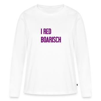 I red boarisch - Women's Premium Organic Long Sleeve Shirt - white - Front - Julia (174cm)
