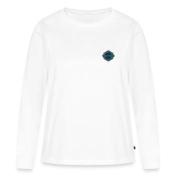 Lancer - T-shirt manches longues Premium bio Femme - blanc - Devant - Julia (174cm)