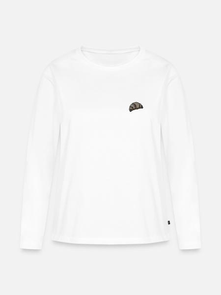 Croissant - Frauen Premium Bio Langarmshirt - Weiß