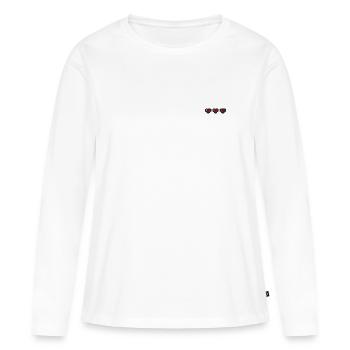 Three Lives - Women's Premium Organic Long Sleeve Shirt - white - Front - Julia (174cm)