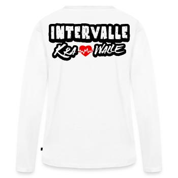Intervalles émeutes - T-shirt manches longues Premium bio Femme - blanc - Dos - Julia (174cm)