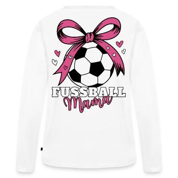 Maman Soccer - T-shirt manches longues Premium bio Femme - blanc - Dos - Julia (174cm)