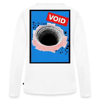 vide - T-shirt manches longues Premium bio Femme - blanc - Dos - Julia (174cm)