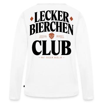 Lecker Bierchen Club Bier Spruch JGA Malle Bier - T-shirt manches longues Premium bio Femme - blanc - Dos - Julia (174cm)