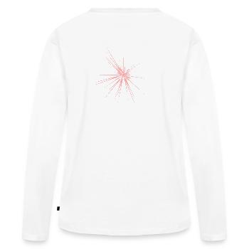 éclat - T-shirt manches longues Premium bio Femme - blanc - Dos - Julia (174cm)