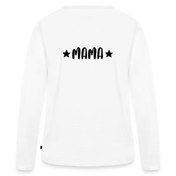 mummy - Women's Premium Organic Long Sleeve Shirt - white - Back - Julia (174cm)