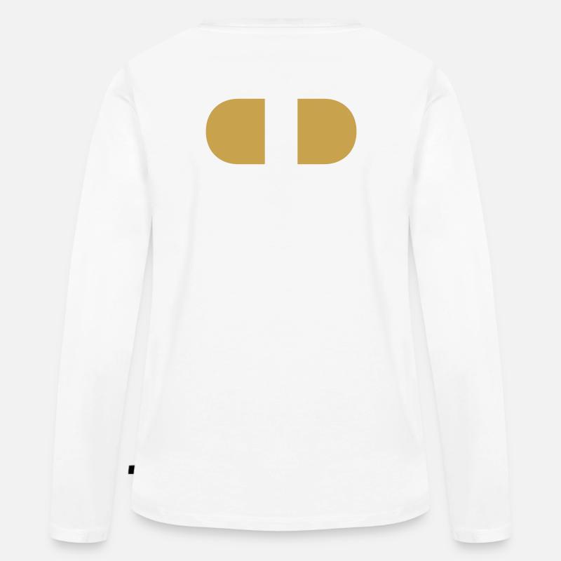 controller-split-gold - Frauen Premium Bio Langarmshirt - Weiß