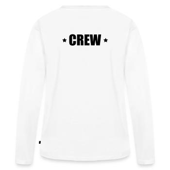 L'équipage d'un astérisque - T-shirt manches longues Premium bio Femme - blanc - Dos - Julia (174cm)