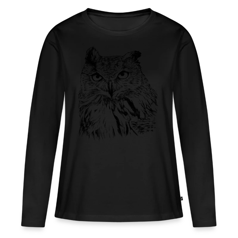 Eule, Uhu - Frauen Premium Langarmshirt