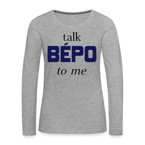 talk bépo new - T-shirt manches longues Premium Femme