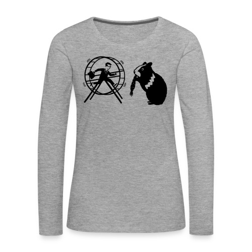 HamHam Hamster und der Hamsterrad :) T-Shirt - Frauen Premium Langarmshirt