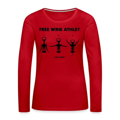 Free wine athlet - Frauen Premium Langarmshirt