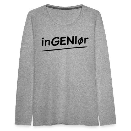 inGENIør - Premium langermet T-skjorte for kvinner