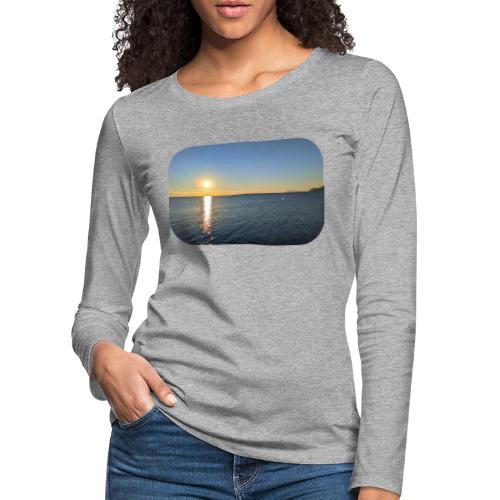 Depuis la plage de l'Almanarre, l'horizon - T-shirt manches longues Premium Femme