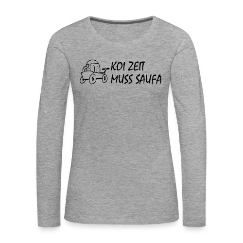 KoiZeit Saufa - Frauen Premium Langarmshirt