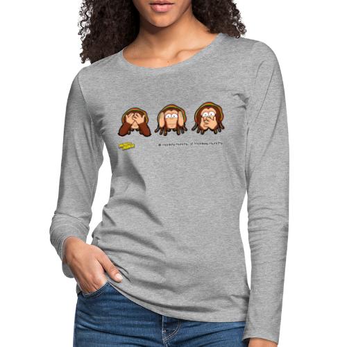 Three monkeys - Women's Premium Longsleeve Shirt