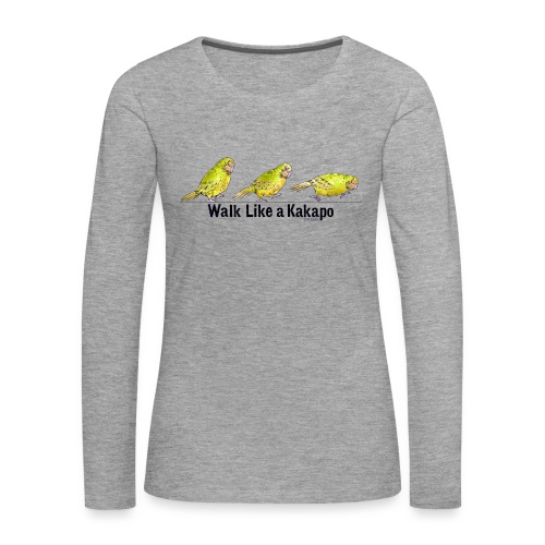 Kakapo Vogel - Women's Premium Longsleeve Shirt