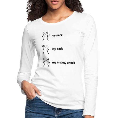 neck back anxiety attack - Women's Premium Longsleeve Shirt