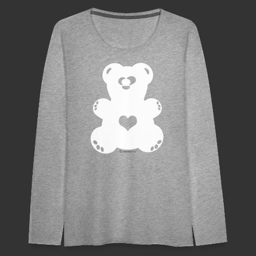Baerenlust - Bear in white (color 1) - Women's Premium Longsleeve Shirt