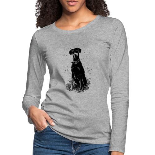 Dobermann Hunde - Frauen Premium Langarmshirt