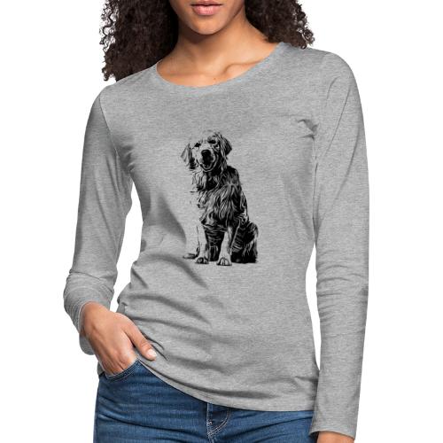 Golden Retriever - Hunde Geschenkidee - Frauen Premium Langarmshirt