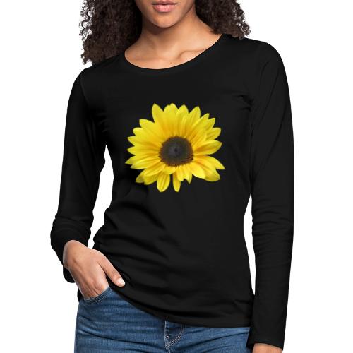Sonnenblume, Sonnenblumen, Blume, Blüte, floral - Frauen Premium Langarmshirt