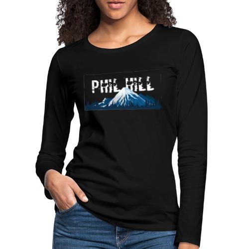 Phil Hill Mountain Snow White - Frauen Premium Langarmshirt
