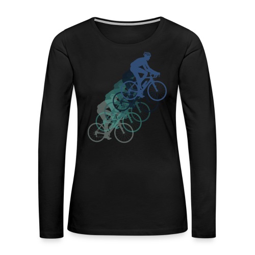 Fahrradfahrer Fahrrad Bike Biker Mtb Geschenkidee - Frauen Premium Langarmshirt