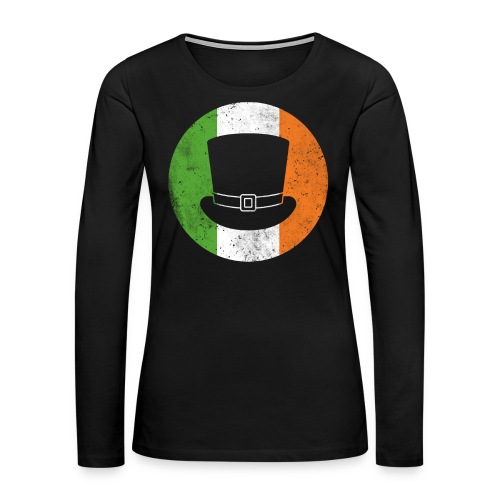 Irischer Hut St. Patrick's Day Geschenk - Frauen Premium Langarmshirt